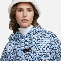 Nike Sportswear Phoenix Fleece x Nike United женская оверсайз Pullover Толстовка с капюшоном синий