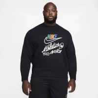 Nike Club Fleece мужские Crew цвет черный