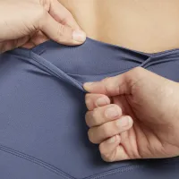 Nike Go женская Firm-Support С высокой Талией Cropped лосины с карманамисиний