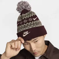 Nike Peak Fair Isle Beanie цвет красный
