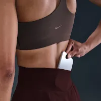Nike One жіноча Dri-FIT спідниця колір червоний