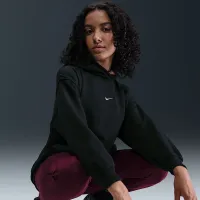 Nike Sportswear Club Fleece Big дитячі (Girls') оверсайз Толстовка з капюшоном колір чорний