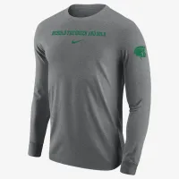 Norfolk State мужские Nike College Long-Sleeve футболка цвет серый