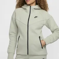 Nike Sportswear Tech Fleece Windrunner женская Full-Zip Толстовка с капюшоном цвет зеленый