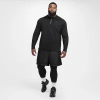 Nike LeBron DNA мужские Dri-FIT 1/4-Zip баскетбольные Top цвет черный