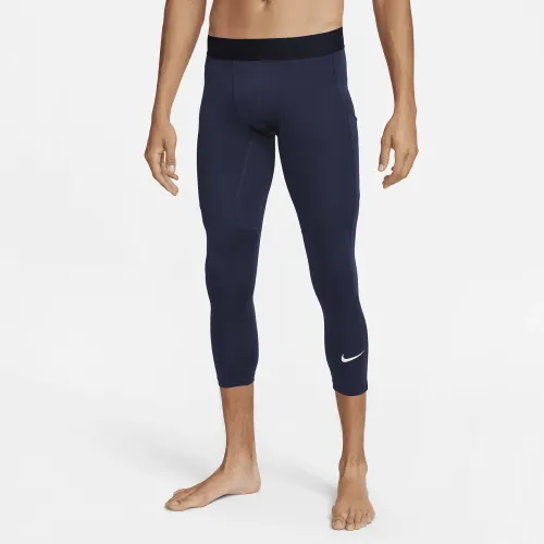 Nike Pro чоловічі Dri-FIT 3/4-Length Fitness Tights блакитний