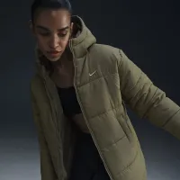 Nike Sportswear Classic Puffer женская Therma-FIT Loose Parka цвет зеленый