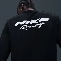 Nike Miler чоловічі Dri-FIT UV Long-Sleeve Running Top колір чорний