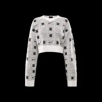 Nike Naomi Osaka женская Engineeцвет красный Knit Sweater цвет коричневый