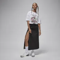 Nike Jordan жіноча оверсайз Graphic футболка колір білий