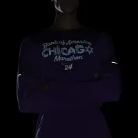 Nike Element мужские Dri-FIT Running Crew цвет фиолетовый