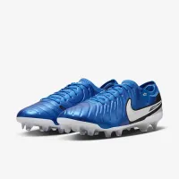 Nike Tiempo Legend 10 Elite Firm-Ground Low-Top футбольные бутсы синий