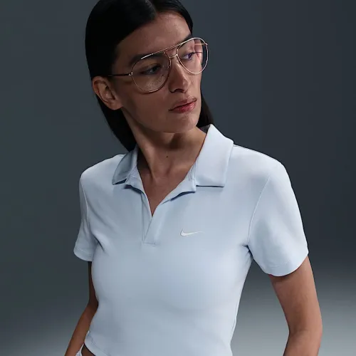 Nike Sportswear Essential женская Short-Sleeve Polo Top синий