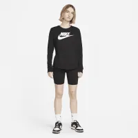 Nike Sportswear Essentials женская Long-Sleeve Logo футболка цвет черный