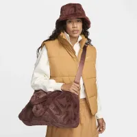 Nike Sportswear Faux Fur Tote (10L) колір коричневий