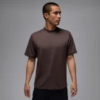 Nike Jordan Sport чоловічі Mock-Neck для гольфу футболка колір коричневий