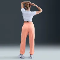 Nike Sportswear Phoenix Fleece женская С высокой Талией оверсайз Sweatpants Orange