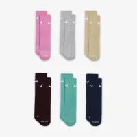 Nike Dri-FIT Performance Basics Little дитячі Crew шкарпетки (6 пар) Pink