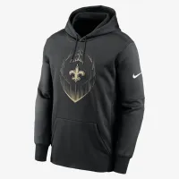 New Orleans Saints Icon Men’s Nike Therma NFL Pullover Толстовка с капюшоном цвет черный