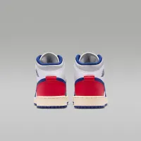 Nike Air Jordan 1 Mid Big детские Кроссовки цвет белый