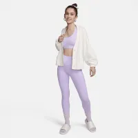 Nike One женская С высокой Талией 7/8 лосины с карманамицвет фиолетовый