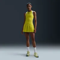 NikeCourt Slam жіноча Dri-FIT Tennis Tank Top колір зелений