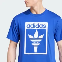 Футболка adidas Originals Trefoil Torch JJ1221 - Синя