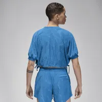 Nike Jordan женская Knit Cropped Top синий