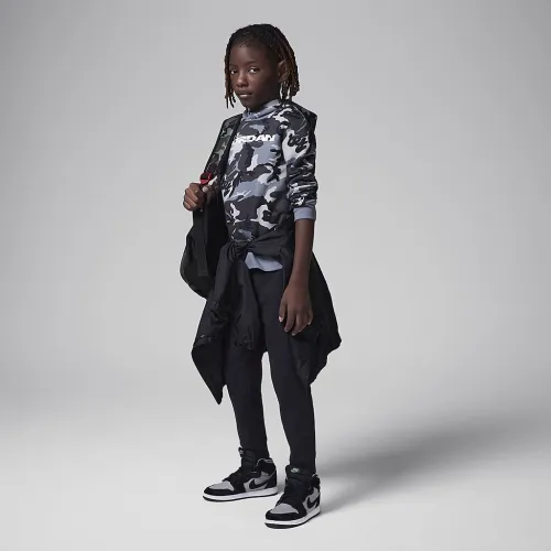 Nike Jordan Little дитячі MVP Camo Fleece 2-Piece Pullover Толстовка з капюшоном комплект колір чорний