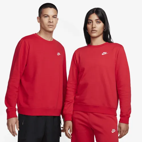 Nike Sportswear Club Fleece жіноча Crew-Neck світшот колір червоний