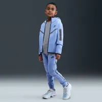 Nike Sportswear Tech Fleece Big детские (для мальчиков) Full-Zip Толстовка с капюшоном with Reflective Accents синий