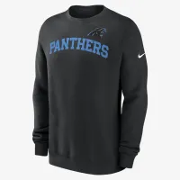Carolina Panthers Club мужские Nike NFL Pullover Crew цвет черный