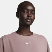 Nike Sportswear Essential жіноча оверсайз футболка колір фіолетовий