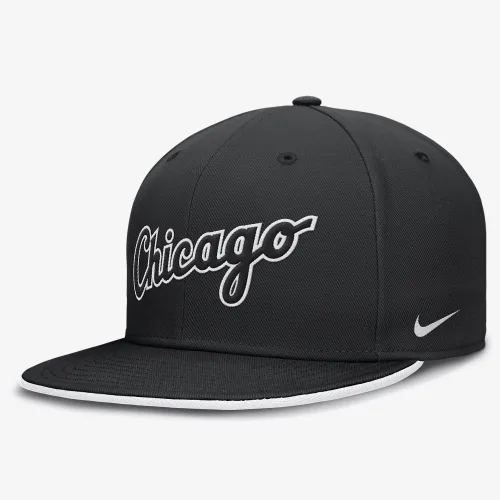 Chicago цвет белый Sox Primetime True мужские Nike Dri-FIT MLB Fitted Hat цвет черный