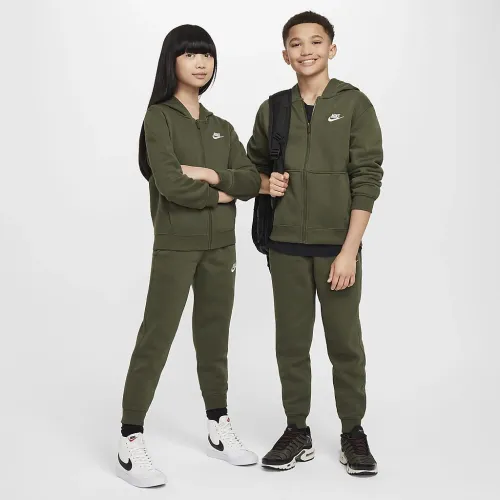 Nike Sportswear Club Fleece Big детские Tracksuit цвет зеленый