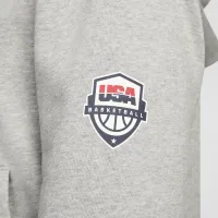 USA Practice женская Nike баскетбольные Толстовка с капюшоном цвет серый