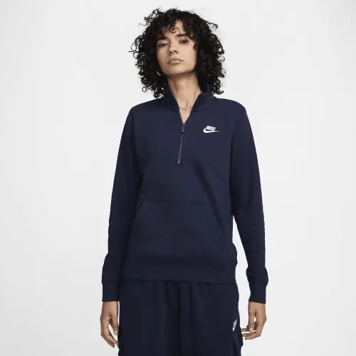 Nike Sportswear Club Fleece женская 1/2-Zip свитшот синий