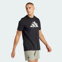 Футболка adidas Aeroready Tennis Logo Slam Graphic IS2419 - Чорна