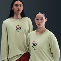 Nike Sportswear N7 Long-Sleeve Max90 футболка цвет зеленый