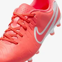 Nike Jr. Tiempo Legend 10 Academy Little/Big детские Multi-Ground Low-Top футбольные бутсы Pink