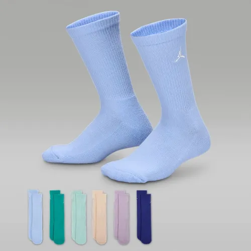 Nike Jordan Everyday Essentials Big дитячі Crew шкарпетки (6 пар) колір сірий