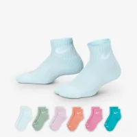 Nike Dri-FIT Performance Basics Little дитячі Quarter шкарпетки (6 пар) блакитний