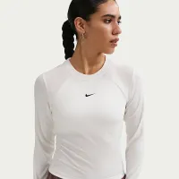 Nike Sportswear Chill Knit женская Tight Long-Sleeve Ribbed Top цвет белый