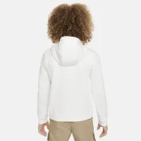 Nike Air Big детские Pullover Fleece Толстовка с капюшоном цвет белый
