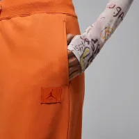 Nike Jordan Flight Fleece жіноча French Terry Open-Hem Pants Orange