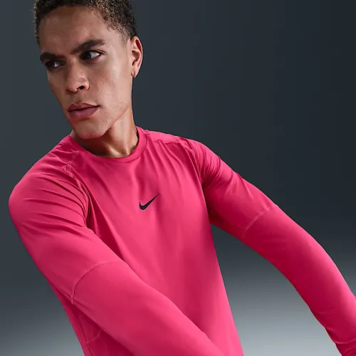 Nike Pro чоловічі Dri-FIT Slim Long-Sleeve Fitness Top Pink