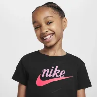 Nike New Impressions Little дитячі Heart Graphic футболка колір чорний