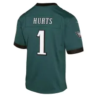 Jalen Hurts Philadelphia Eagles Big детские Nike Dri-FIT NFL Football Jersey цвет зеленый