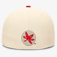 Ohio State Buckeyes Primetime True мужские Nike Dri-FIT College Fitted Hat цвет коричневый