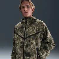 Nike Tech чоловічі Dri-FIT Woven Camo Windrunner оверсайз Куртка колір коричневий